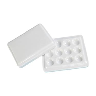 Imagem de Nishiyuenyi Pintura Paleta de mistura Cores da paleta de bandeja de mistura portátil para colorir artesanato hobby acrílico tinta a óleo