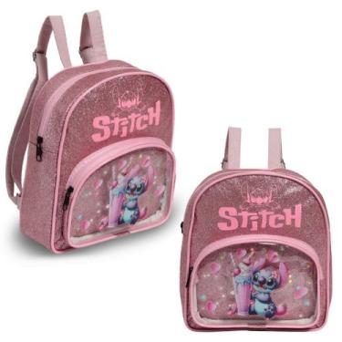 Imagem de Mochila Infantil Bolsa Feminina Stitch Creche Pre Escola - Plike