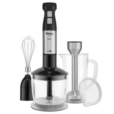 Imagem de Mixer Processador Philco 3 Em 1 Turbo 800w Inox 220v, Preto, 220V