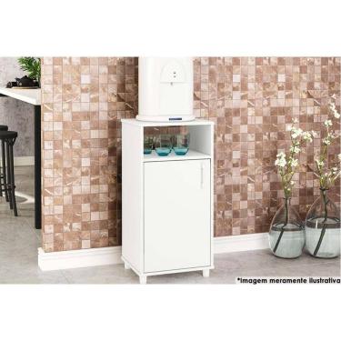 Imagem de Gabinete Lavanderia Balcão P- água C- 1 Porta 42cm Branco - Politorno
