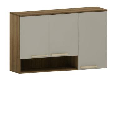 Imagem de Armario Aereo 3 Portas 120cm Nicho Isis Luciane