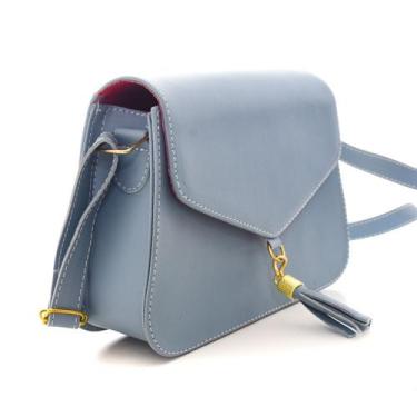 Imagem de Bolsa Bolsinha Pequena Clutch Tiracolo Alça Transversal De Lado - M R 