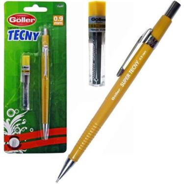 Imagem de Lapiseira Tecny 0.9mm Com 1 Tubo De Grafite Cartela - Oem