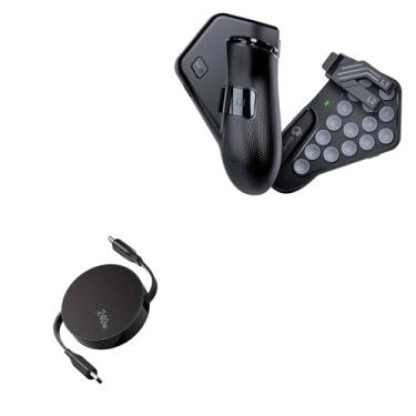 Imagem de BoxWave Cabo compatível com GameSir F7 Claw Tablet - PD miniSync (240W), cabo retrátil PD 240W portátil USB tipo C - Preto