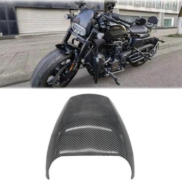 Imagem de Máscara frontal de fibra de carbono capa de carenagem de farol para Sportster S 1250 RH1250 RH 1250 2021 2022 2023 2024 UP