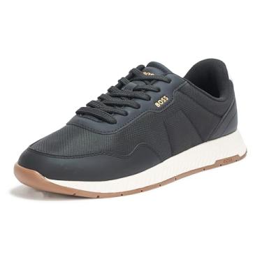 Imagem de BOSS Tênis masculino Essential Low Profile, Castlerock preto, 38