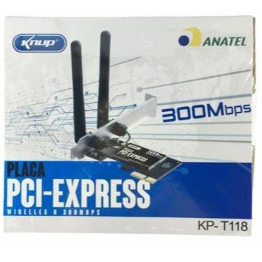 Imagem de Placa Pci-Express Wireless 300Mbps Knup Kp-T118