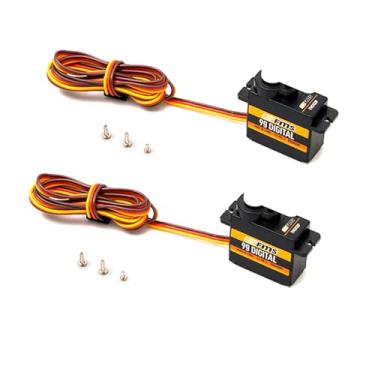 Imagem de 2Pcs FMS Servo 9g Digital Servo Positive with 460mm Length Cable for RC Airplane Hobby Model Plane Car