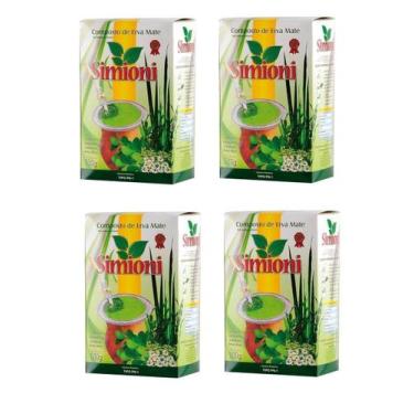 Imagem de 4 Erva Mate Chimarrão SIMIONI COMPOSTA camomila cidreira 500g