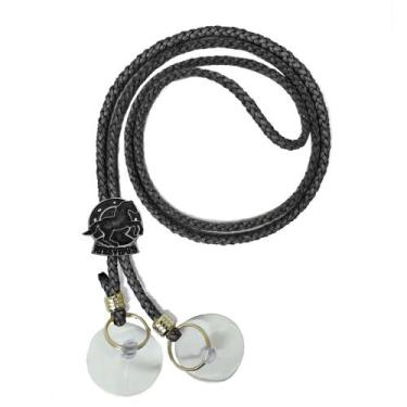 Imagem de Porta Chapéu Suporte Em Couro 2 Ventosas Atrevidu's Country, Preto Pin