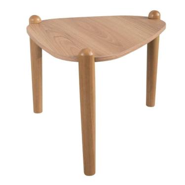 Imagem de Mesa De Centro Orgânica Artesano 60 Cm (largura) Em Mdp Hanover (mel) E Pés Em Madeira Maciça