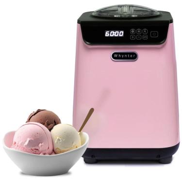 Imagem de Sorveteira Automática 1.2 L Tela LCD 135W, WHYNTER ICM 128BPS, Rosa