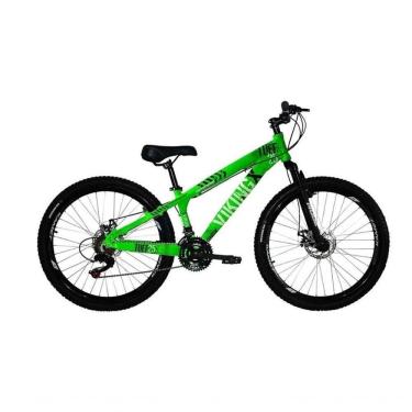 Imagem de Bicicleta Vikingx Aro 26 Câmbios Importados 21v Aero Verde Neon