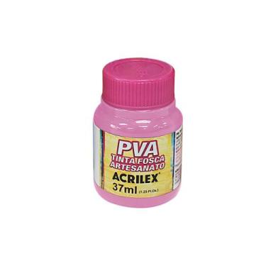 Imagem de Tinta Pva Fosca Acrilex 37ml para Artesanato Cores Diversas, Rosa Anti