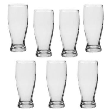 Imagem de Jogo de Copos de Vidro 6 peças Tulipa Chopp Cerveja 350ml - 123 Útil