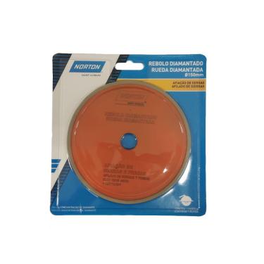 Imagem de Rebolo Laranja Diamantado 6 Polegadas para Afiação de Serras