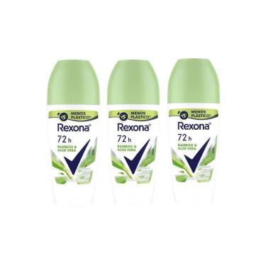 Imagem de Desodorante Roll-On Rexona 50Ml Feminino Bamboo - Kit C/3Un