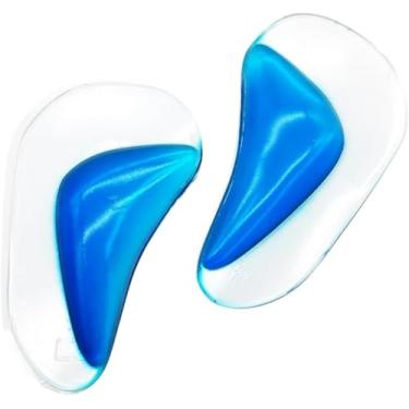Imagem de Palmilha Ortopédica Gel Arco Plantar Pé Chato – Alívio de Dores, Conforto Diário, Silicone Adesivo, Unissex, Para Tênis e Sapatos (M)