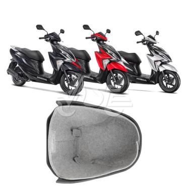 Imagem de Forração Honda Elite 125 Baú Forro Interno Scooter Cinza - Jaspe Ateli