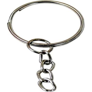 Imagem de 100 Argola Para Chaveiro com corrente menor preço - MORGADO