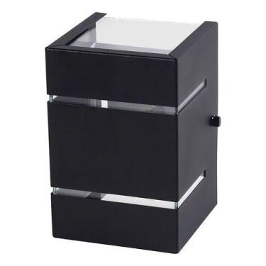 Imagem de Kit 1 arandela dois frisos 10x15 1x soq.g9 preto - REUE ILUMINAÇÃO