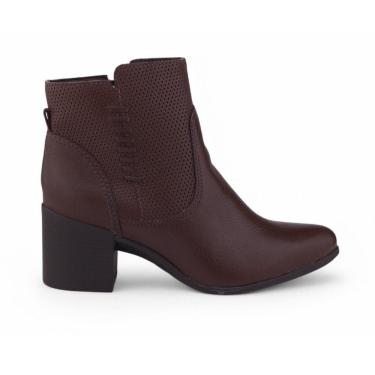 Imagem de Bota Feminina Bottero 346916 Couro Cano Baixo Burnish