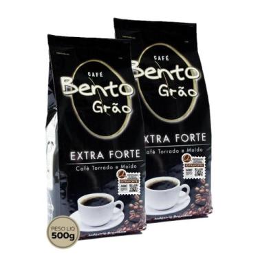 Imagem de Café Bento Grão Extra Forte - Café torrado e moído - cx 1 kg (cx com 2