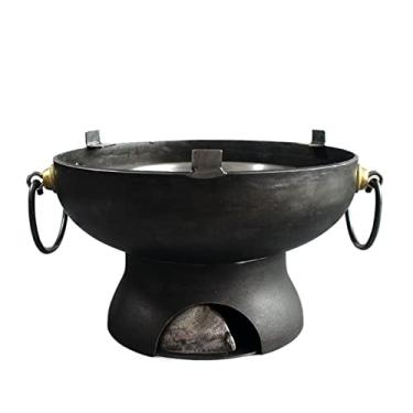 Imagem de Anel wok para fogão a gás doméstico ao ar livre a carvão churrasqueira a carvão forno de churrasco forno de churrasco doméstico ao ar livre prato de churrasco prato de churrasco