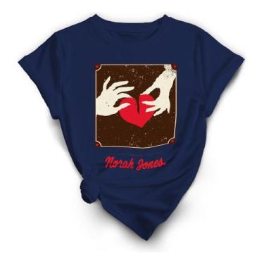 Imagem de Camiseta Estampada Cantora Norah Jones, Referencia Coração - Lobo Sete