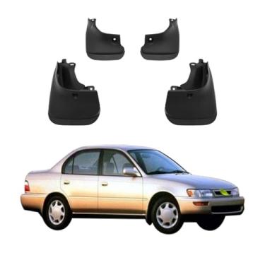 Imagem de 4 Pces Para-Lamas para Automóveis, Protetor de Lama Resistente do Respingo Plástico de Proteção Reforçada compatível com Toyota Corolla AE101 AE102 AE100 1993-1998