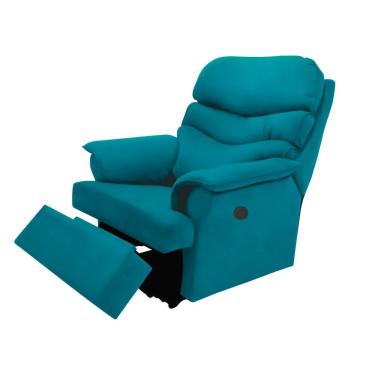 Imagem de Poltrona Do Papai Reclinável De Descanso Virginia Linduras Home Shop Cor: Azul Turquesa