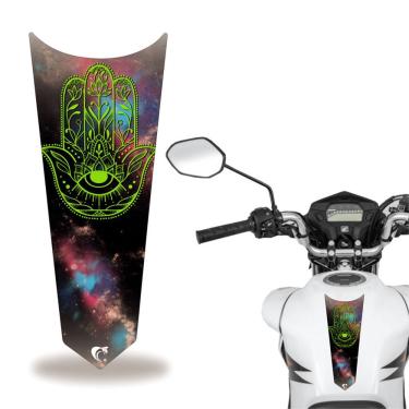 Imagem de Adesivo Faixa Gravata Tanque Moto Cg 160 125 Titan Fan Verde