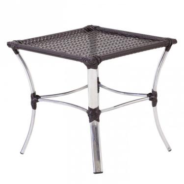 Imagem de Mesa De Centro Garden Em Alumínio E Fibra Trama Original Tabaco
