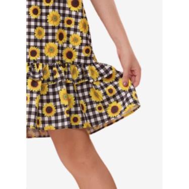 Imagem de Vestido Xadrez Infantil Festa Junina Luxo Quadrilha Moda - Se tu Bençã