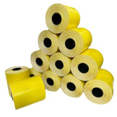 Imagem de Etiqueta Tag 40x60 Amarelo 2 Colunas  12 Rolos  12.000 Tags - Tatá Imp