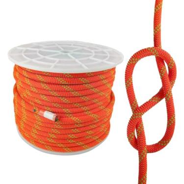 Imagem de FUEMEILY Corda De Escalada Estática Uiaa 11 Mm, 45 M (150 Pés) Nylon Kernmantle Rapel Para Sobrevivência, Resgate E Transporte Montanhismo