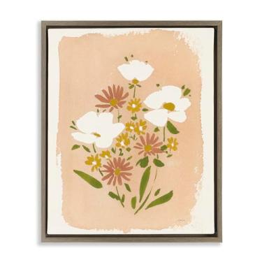Imagem de Stupell Industries Wildflower Meadow Treasures Brown Framed Floater Canvas Wall Art Design por Katrina Pete, 17 x 21