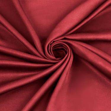 Imagem de Homiest Tecido 100% Viscose Derivado De Bambu Da Por Metro, Macio E Refrescante Na Cor Vinho 2,48 M Largura, Forro Sedoso Para Vestido Noiva, Confecção Roupas, Artesanato (2 Metros)