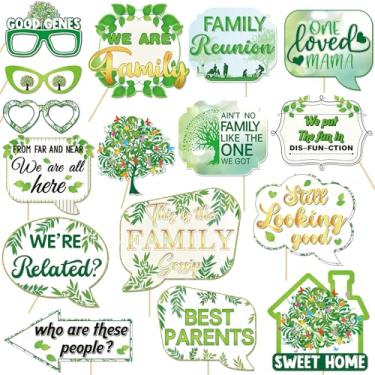 Imagem de Helewilk 16 Peças De Acessórios Para Cabine Fotos Reunião Familiar, Festa Felicidade E Doces, Decoração Com Tema Árvore Caneca