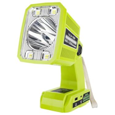 Imagem de Taingwei Lanterna Led Para Ryobi, Bateria De 18 V, Luz Trabalho W, Led, Holofote Acampamento, Reparo Automóveis, Iluminação Emergência E Canteiro Obras (Pilhas Não Incluídas)