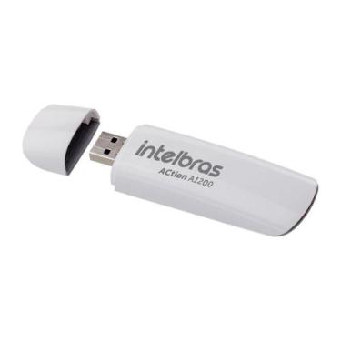 Imagem de USB Adaptador Wi-Fi Intelbras Action A1200 - Dual Band - USB 3.0 - 2 A