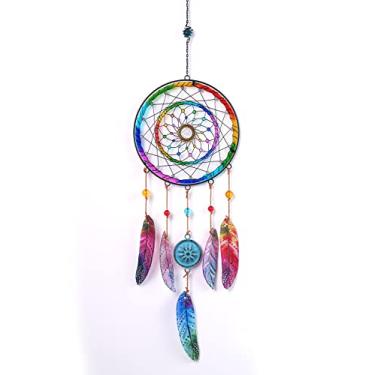 Imagem de SEINHIJO Sinos De Vento Em Vidro Jateado, Memoriais Artesanais Para Decoração Janelas Externas E Jardins 21,7 Polegadas