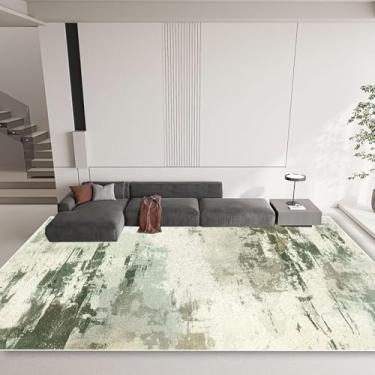 Imagem de Tapete verde claro para sala de estar, macio, grande, decoração, quarto, sala de estar, tapete lavável (200x250 cm)/CX048-lint-free-8)