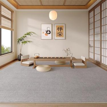 Imagem de Sala de estar, Sala de chá, Quarto de cor sólida, Escritório, Carpete resistente a manchas, Decoração para casa (80 x 160 cm (2,6 x 5,3 pés/QR Sem vinco 4)