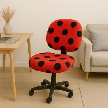 Imagem de Capa para Cadeira executiva sem braço estética Escritório pelúcia Pelo Curto (JOANINHA)