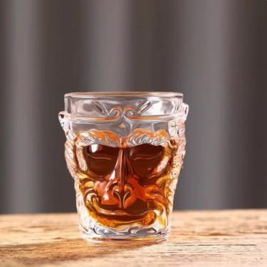 Imagem de ROHGAO Copo de vidro Black My-th Wukongs, copo Monkey King de 120 ml, vidro Wukong Sun Wukongs, novidade Journey To The West Wukongs Caneca presentes para homens