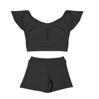 Imagem de Conjunto Infantil Feminino Top Ciganinha E Shorts - Ótima Confecções, 