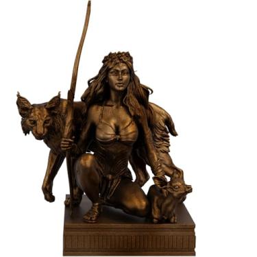 Imagem de Estátua Artemis Deusa Grega da Caça - Diana - Versão 4 (Cor Cobre Antigo)
