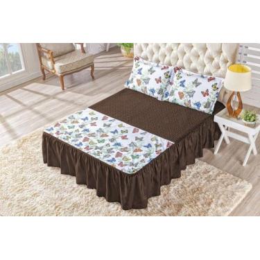 Imagem de Colcha Nature Casal Padrão 03 Peças - Casa Artuz, Tabaco