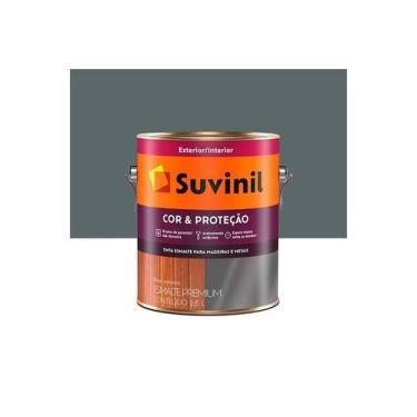 Imagem de  esmalte brilh 3,6l cinza escuro* - suvinil
